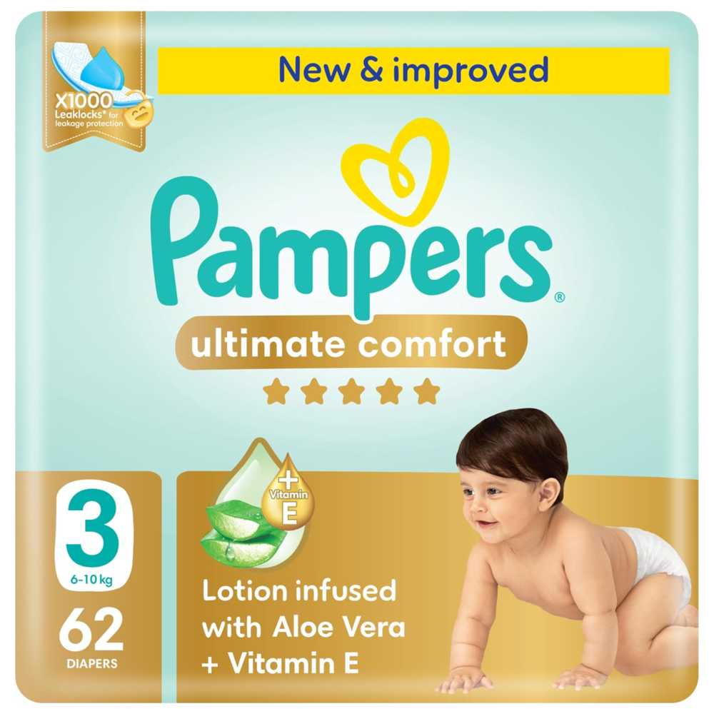 Pampers Premium Care Mega Pack Size 3, 62's