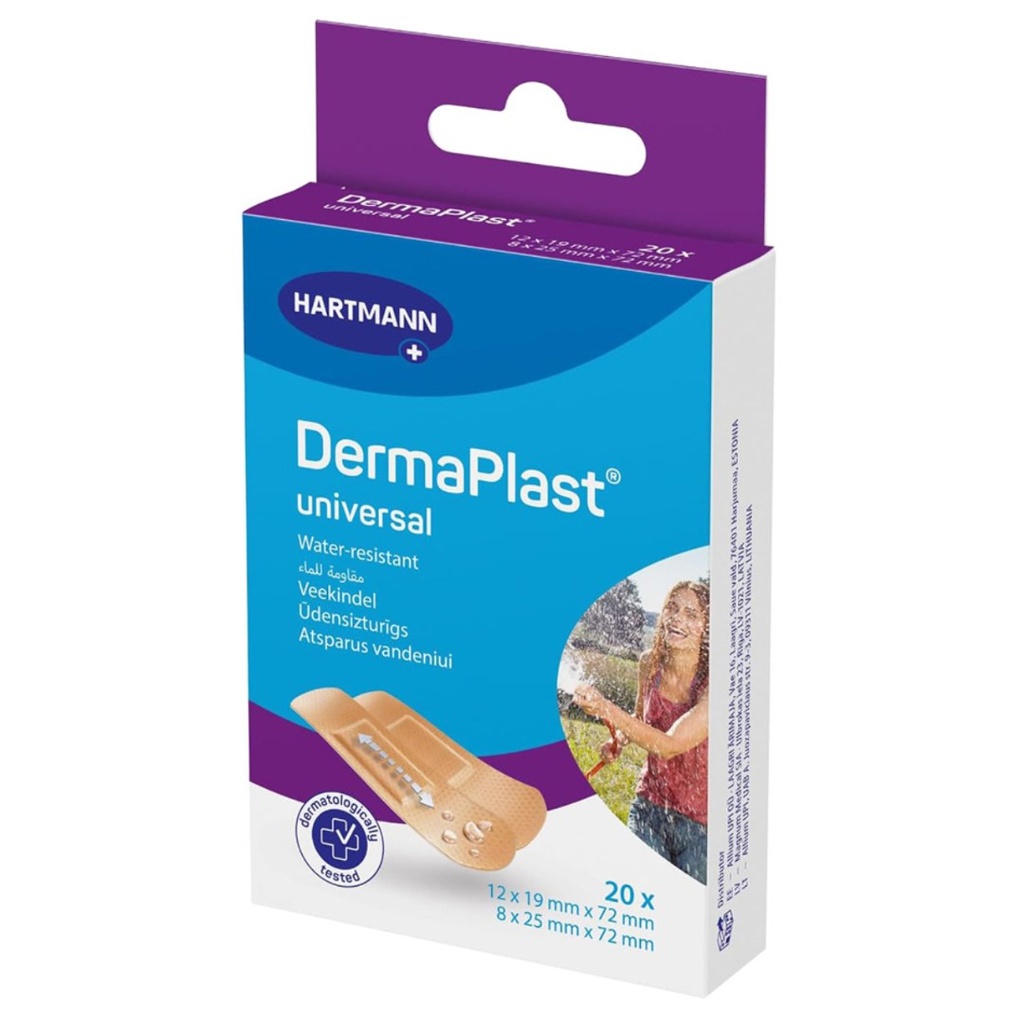 DermaPlast Universal Plasters - 2 sizes, 20's