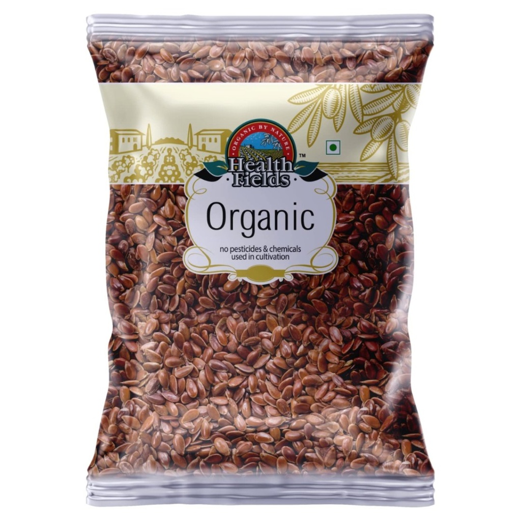 Healthfields Organic Roasted Flax Seeds, 100g