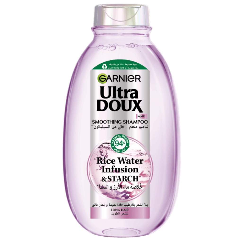 Garnier Ultra Doux Rice Water Shampoo, 400ml