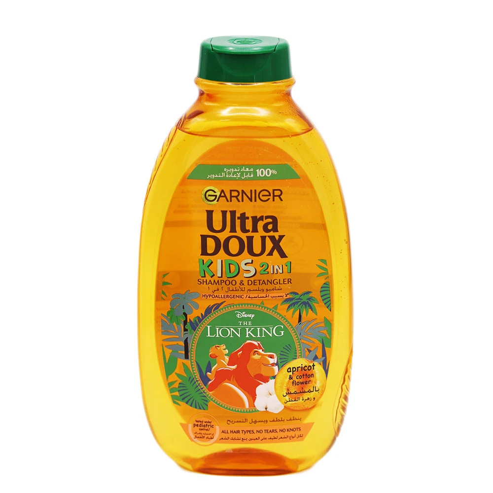 Garnier Ultra Doux Kids Apricot Shampoo, 400ml - Lion King
