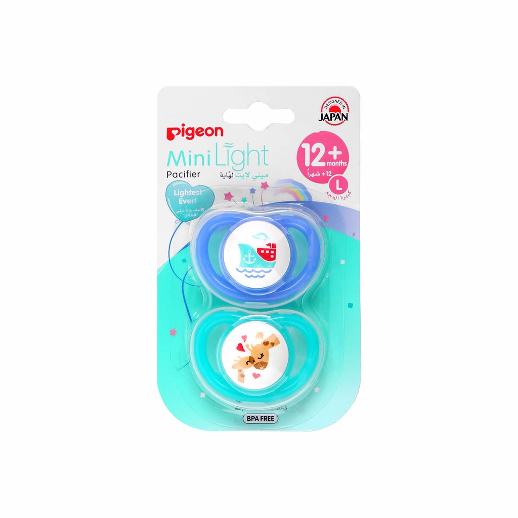 Pigeon Minilight 12+ Months Pacifier (L), 2's