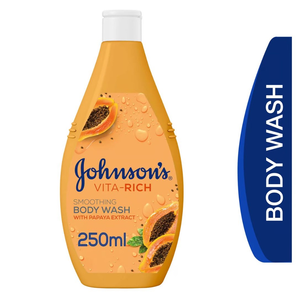 Johnson's Vita-Rich Smoothing Papaya Body Wash, 250ml