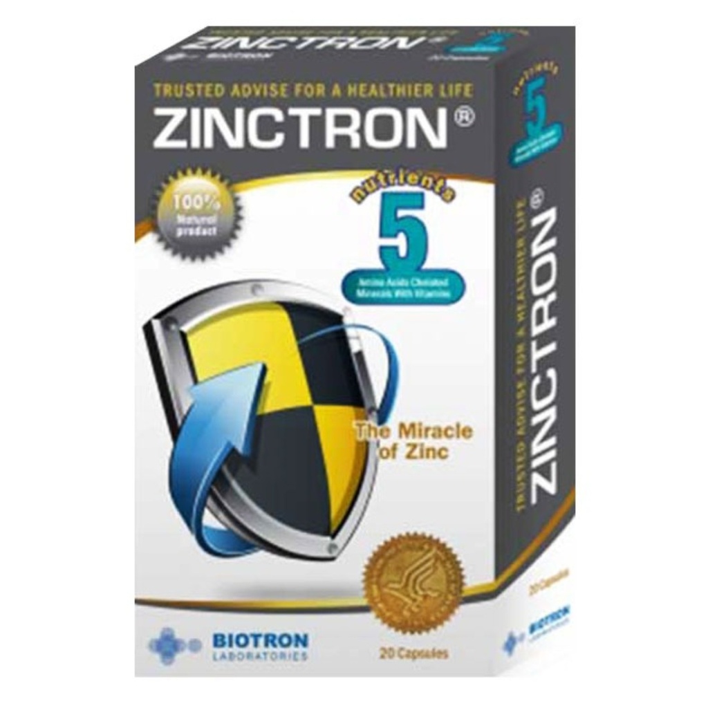 Zinctron Capsules, 30's 