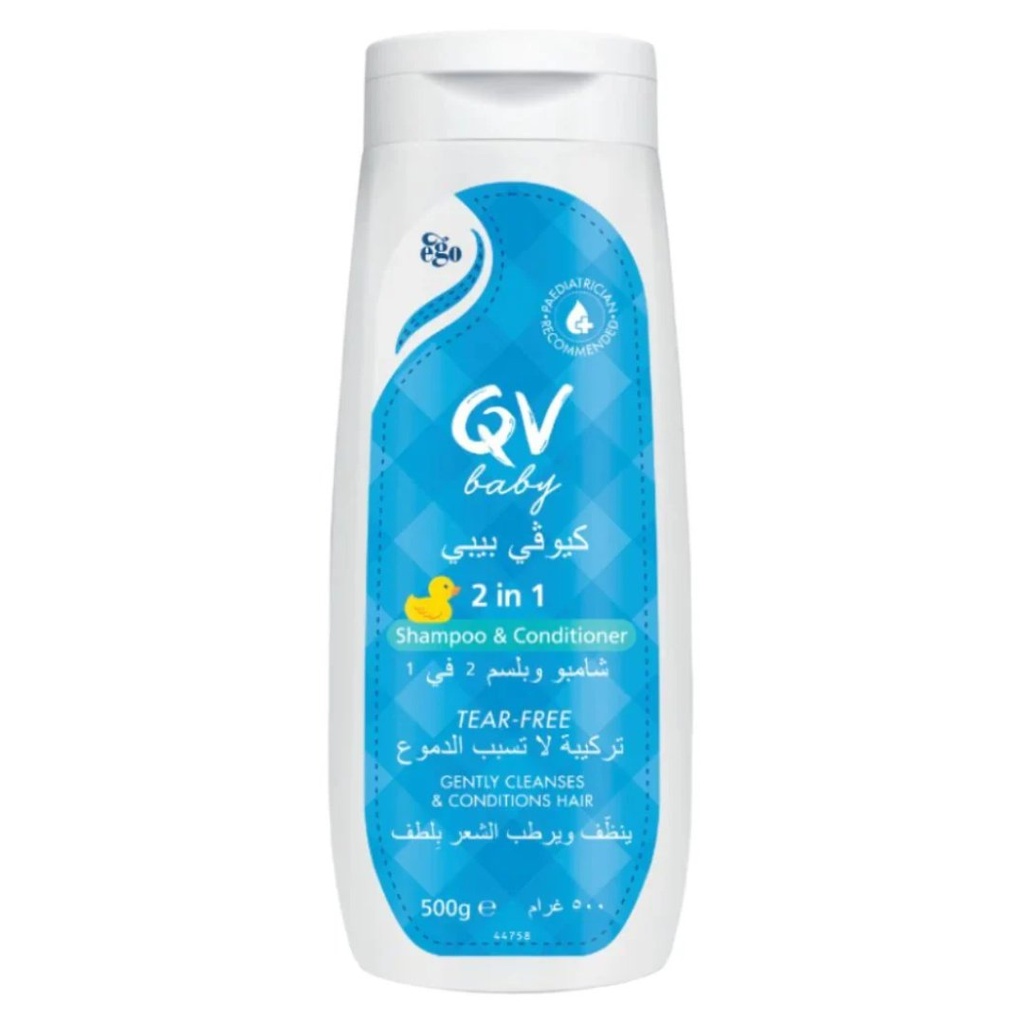 Qv Baby 2In1 Shampoo & Conditioner, 500g