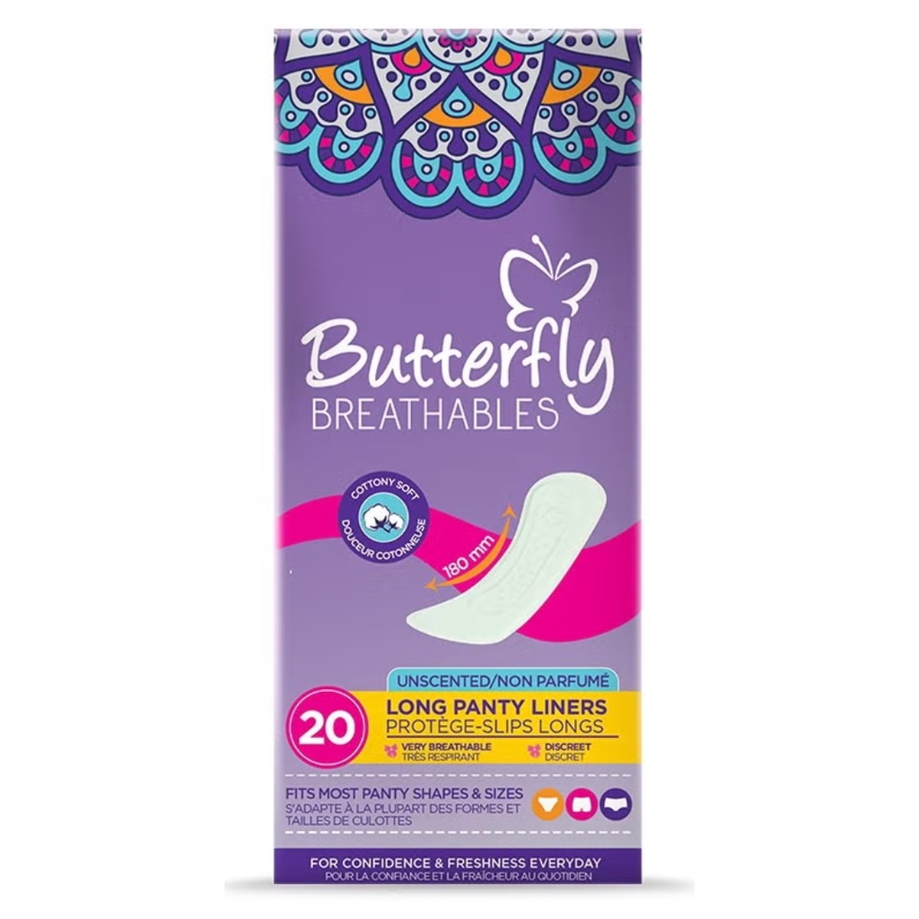 Butterfly Panty Liners Large, 20's