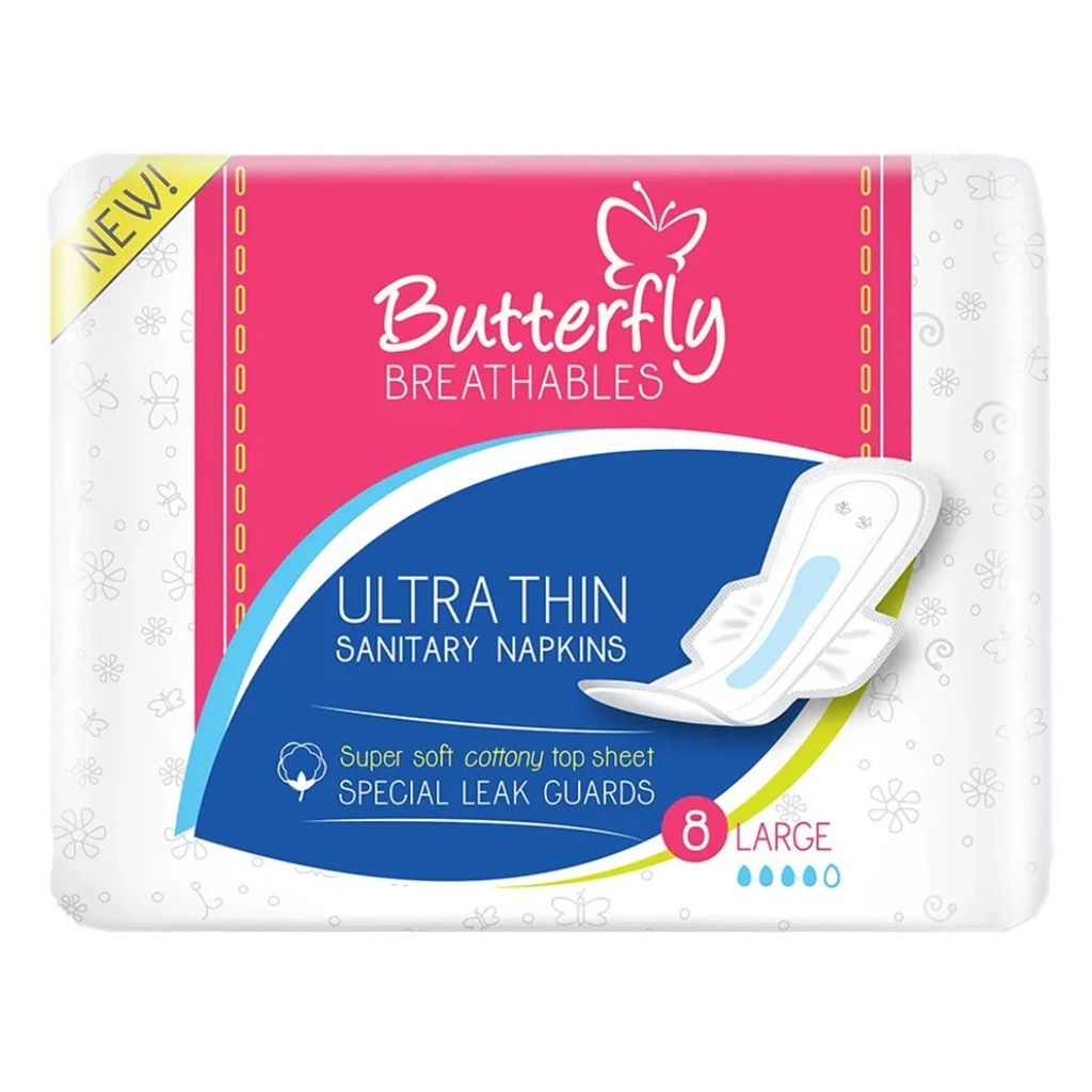 Butterfly Ultra Cotton Large, 8's