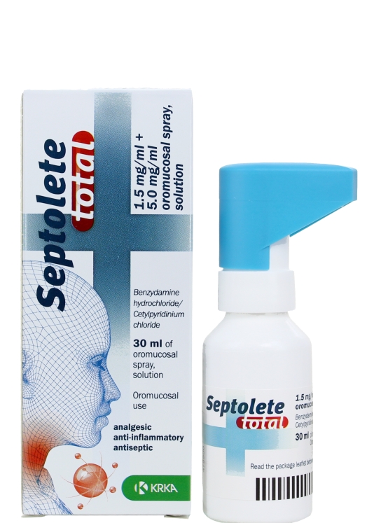 Septolete Total Oromucosal Spray, 30ml 