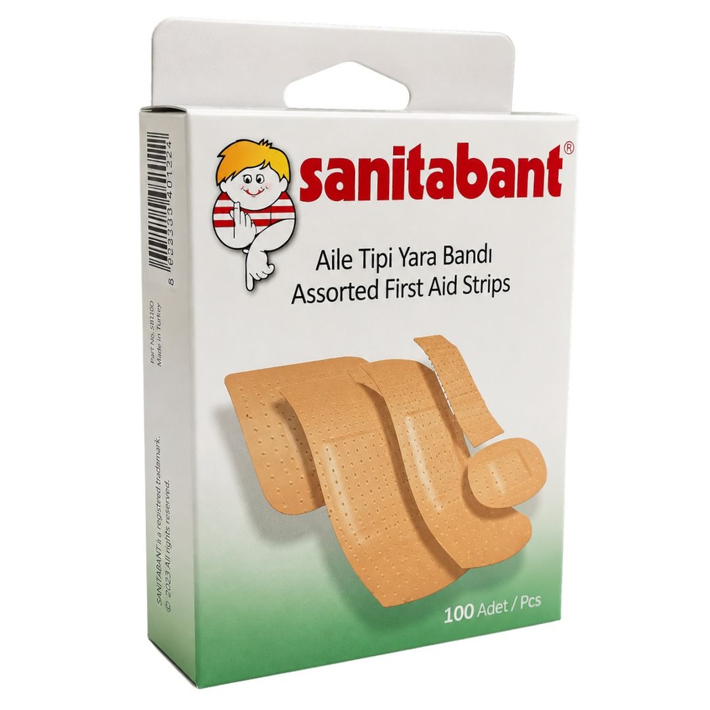 Sanitabant Assorted First Aid Plaster, 100's - 642