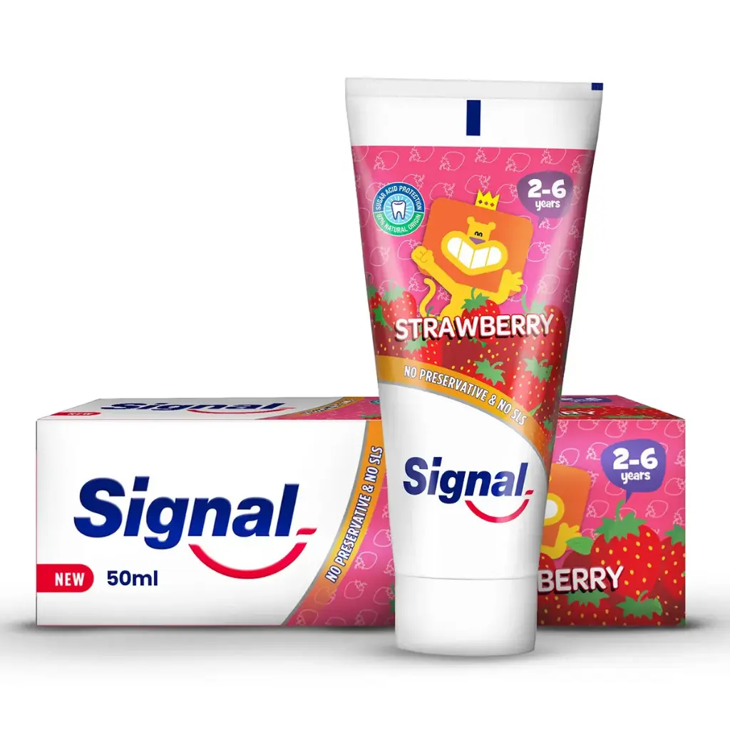 * Signal Kids 2-6 Years Strawberry Toothpaste, 50ml