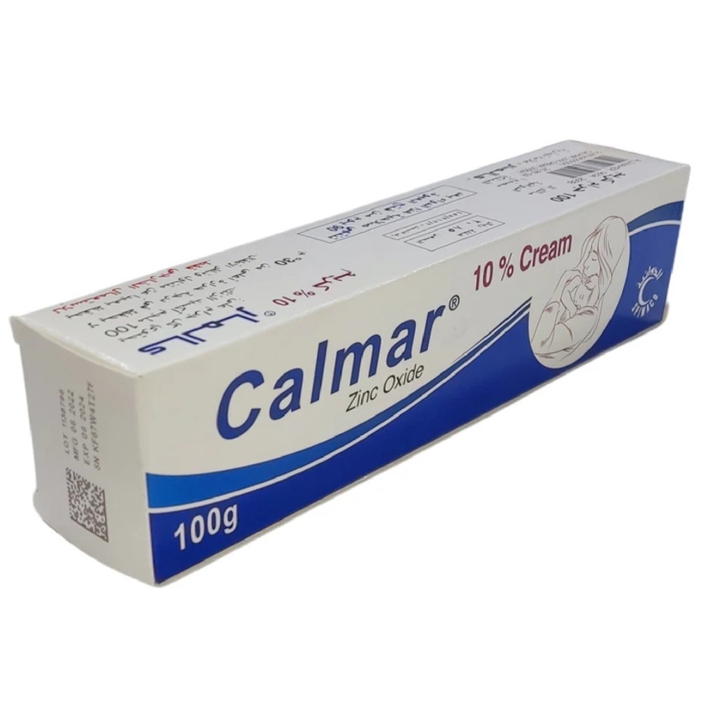 Calmar Zinc Oxide 10% Cream, 100g