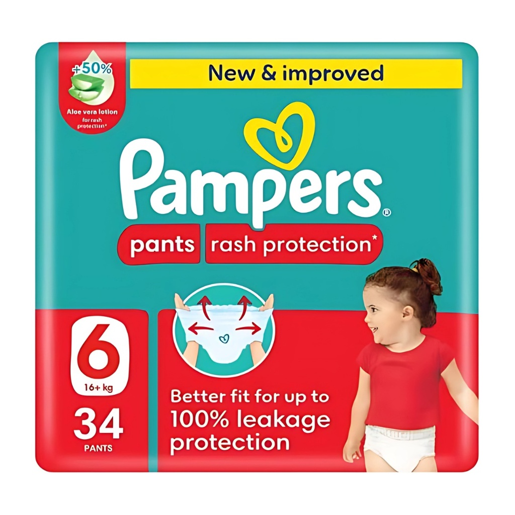Pampers Pants Size 6, 34's - OFFER