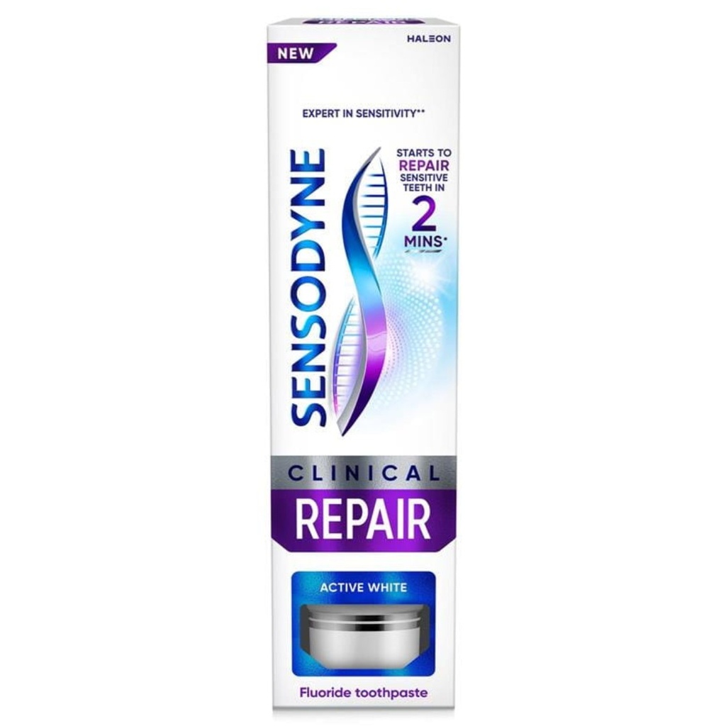 Sensodyne Clinical Repair Active White Toothpaste, 75ml