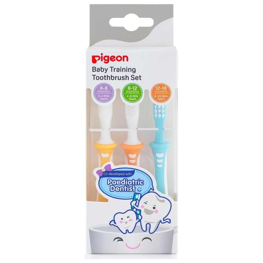 *Pigeon Baby Training Toothbrush Set 