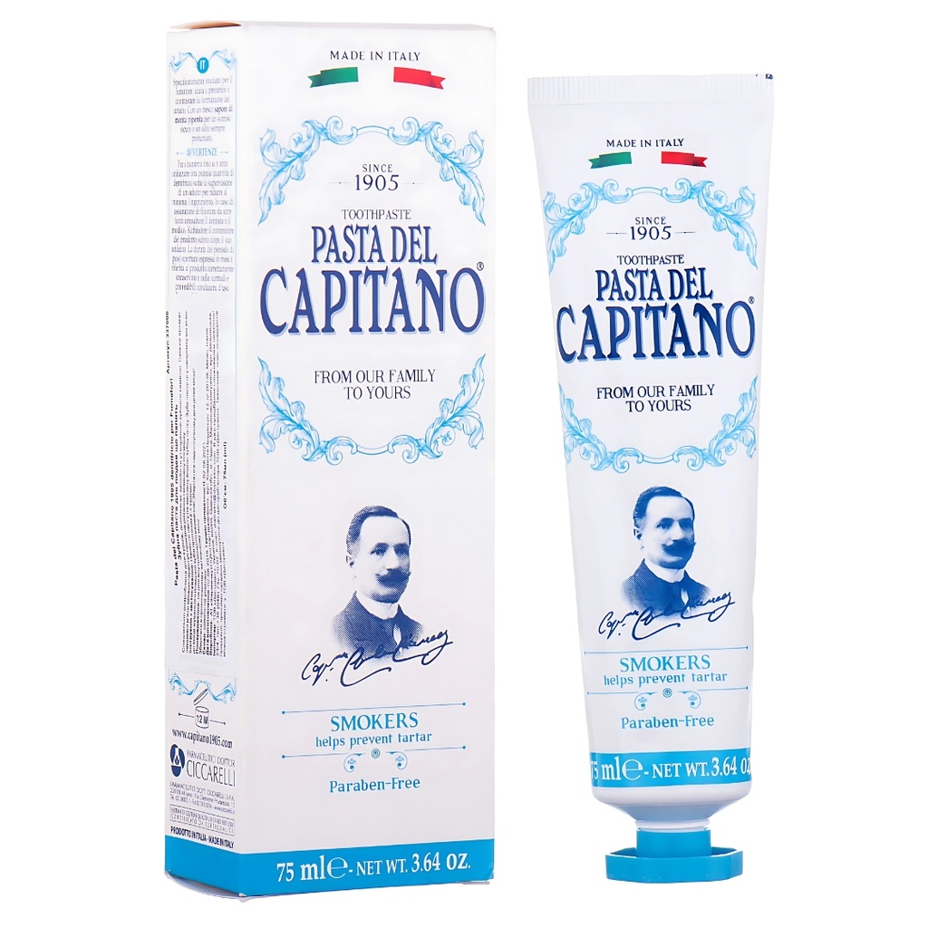 Pasta Del Capitano Smokers Toothpaste, 75ml