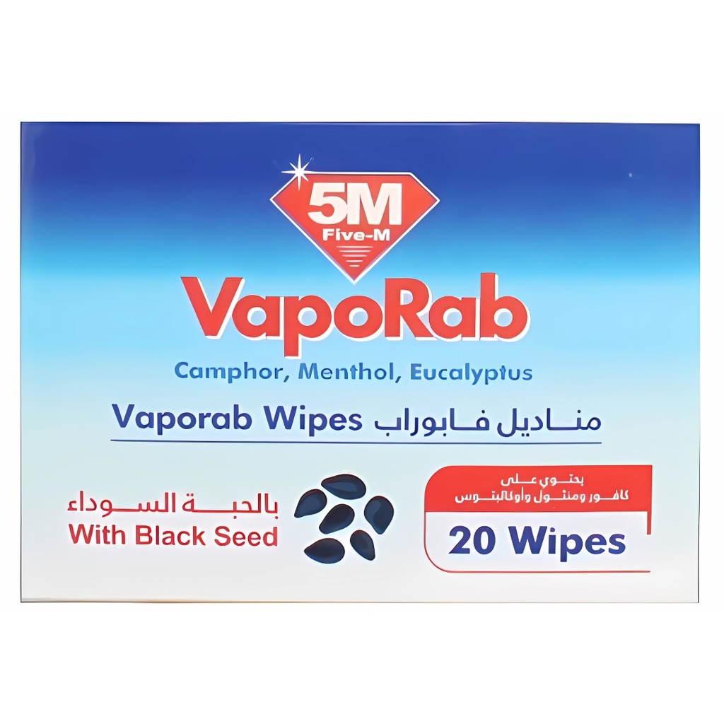 Saco Vaporub Wipes, 20's