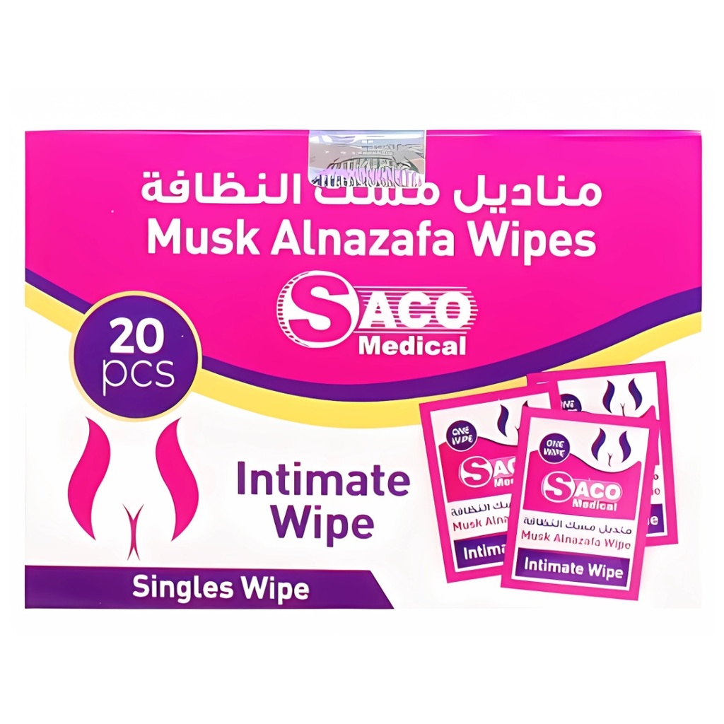 Saco Musk Al Nazafa Wipes, 20's