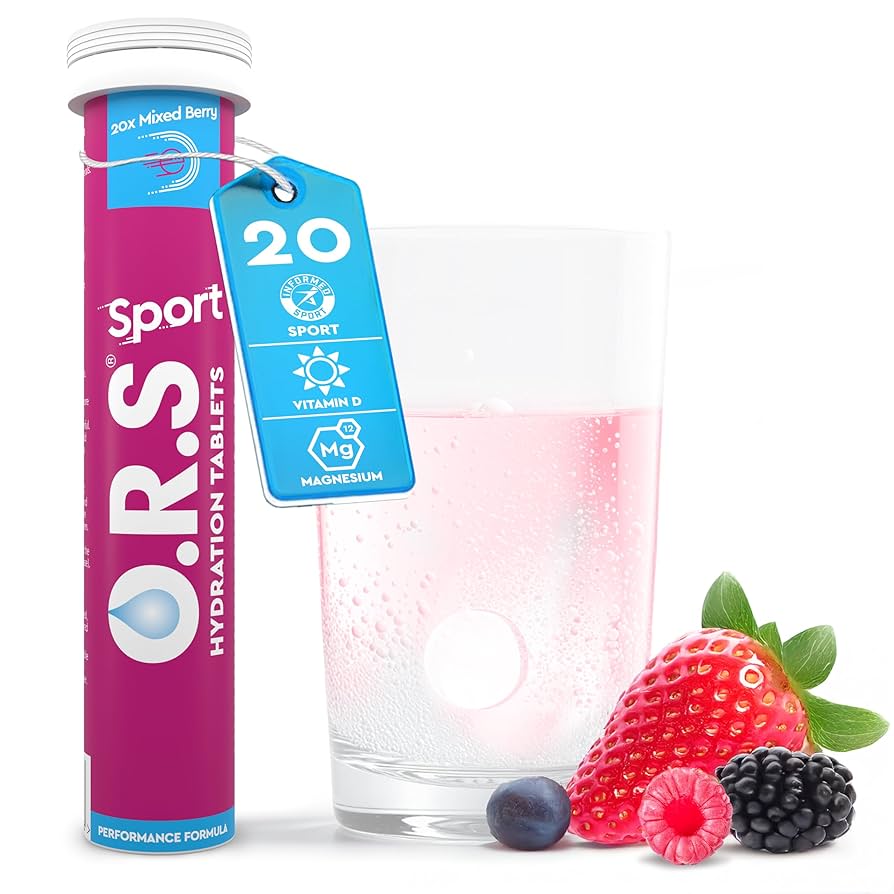 O.R.S Hydration Sport Mixed Berry Tablets, 20's