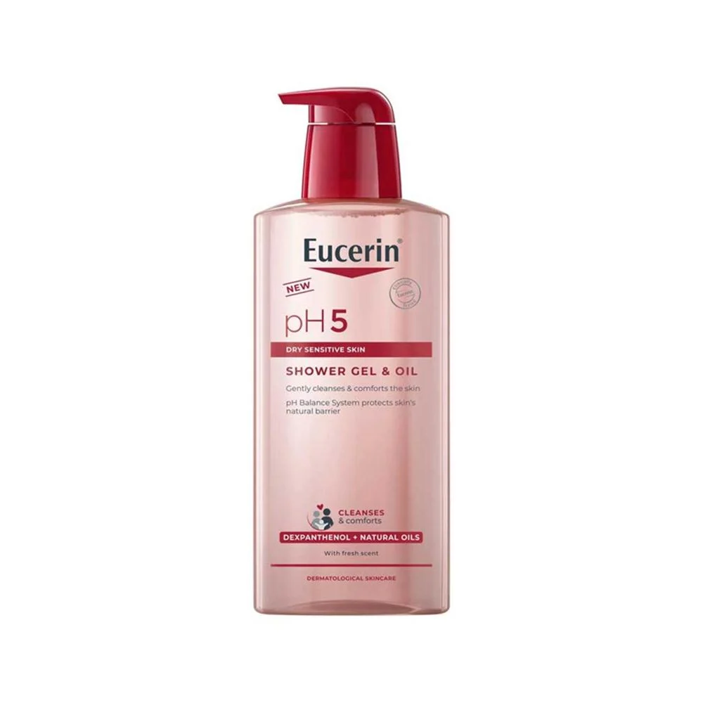 Eucerin PH5 Shower Gel & Oil for Dry and Sensitive Skin, 400 ml 