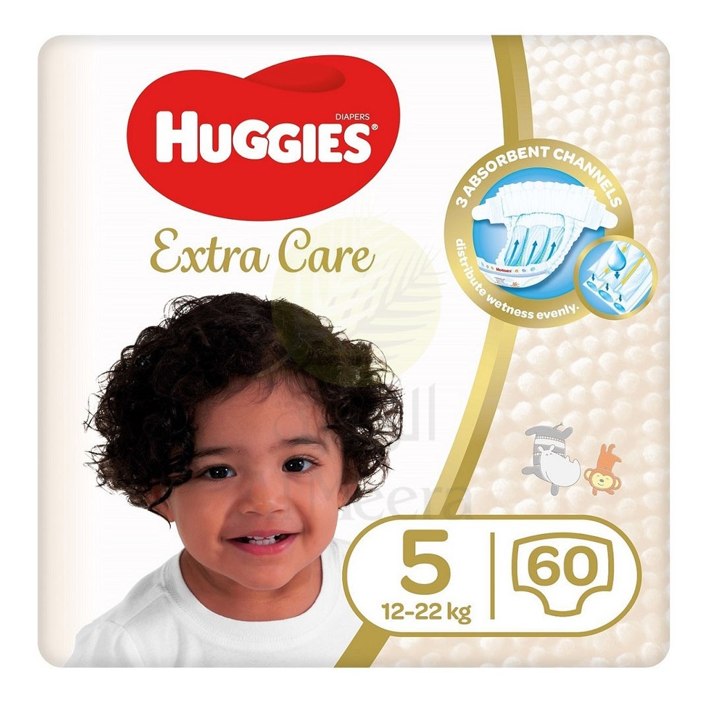 * Huggies Extra Care Jumbo Pack Size 5, 60's