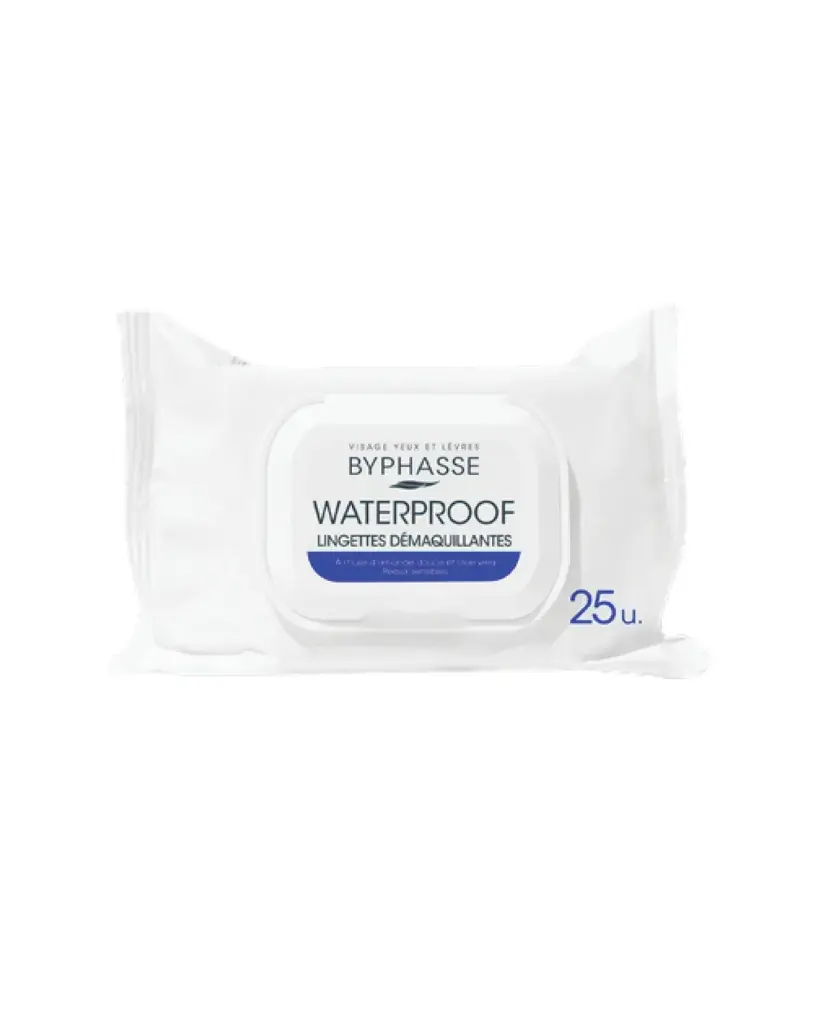 Byphasse Waterproof Make-Up Remover Wipes, 25's