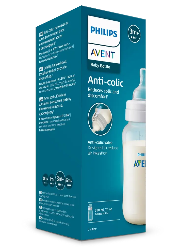 Avent Anti-Colic 3m+ Bottle, 330ml - NEW
