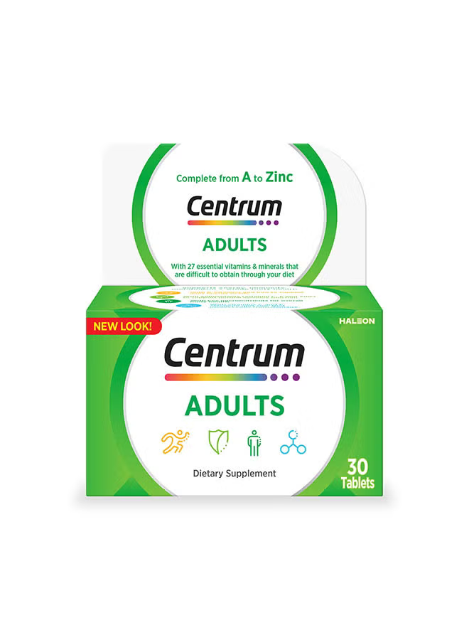 Centrum Adults Tablets, 30's - NEW