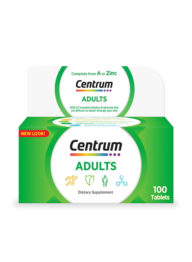 Centrum Adults Tablets, 100's - NEW