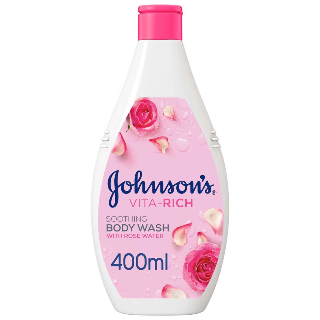 * Johnson's Vita-Rich Soothing Rose Water Body Wash, 400ml
