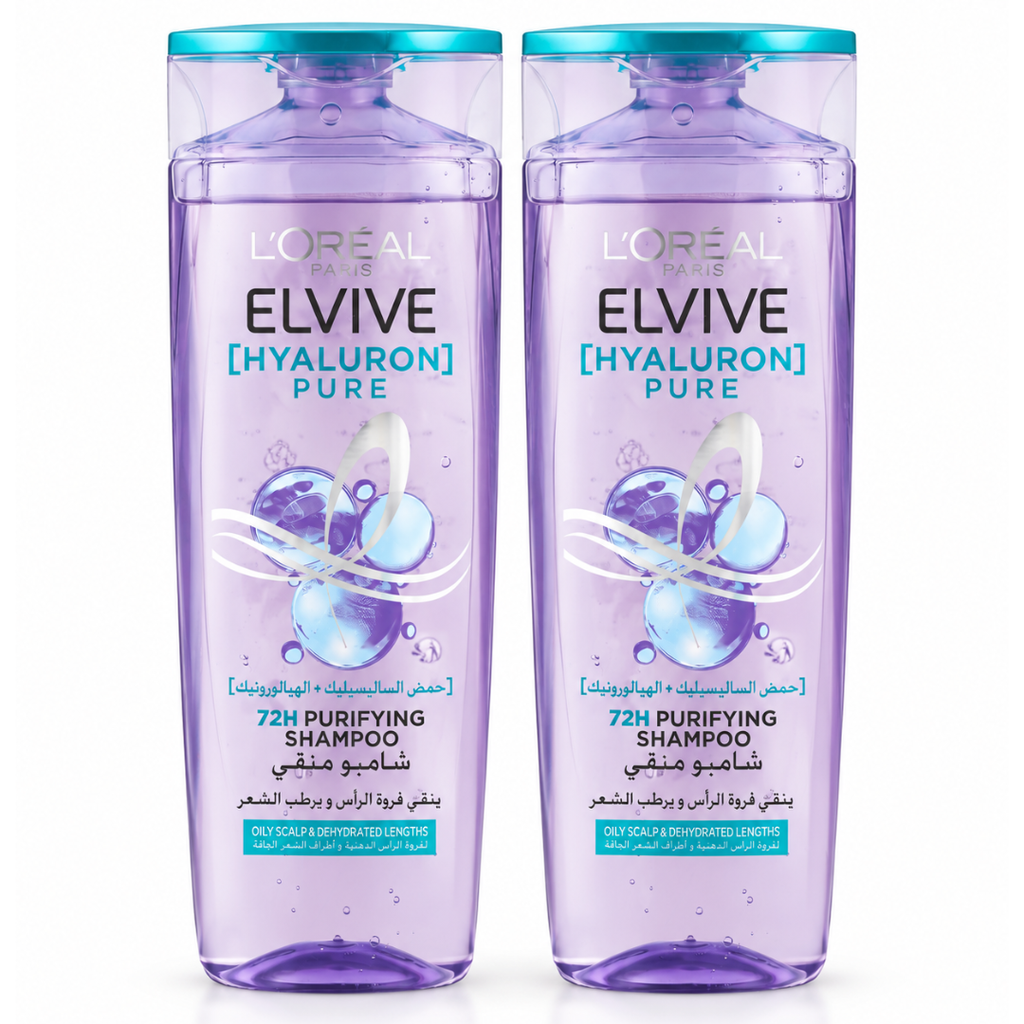 * Elvive Hyaluron Pure Shampoo, 400ml - OFFER (Twin Pack 33% Off) 