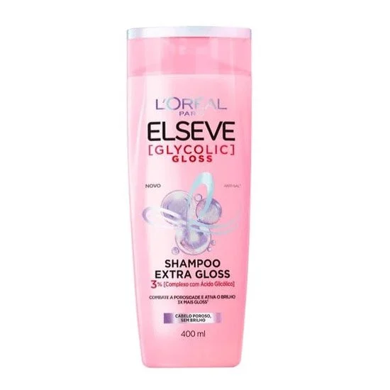 * L'oreal Elvive Glycolic Gloss Shampoo, 400ml