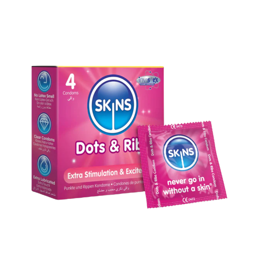 * Skins Dots & Ribs Condoms, 4's