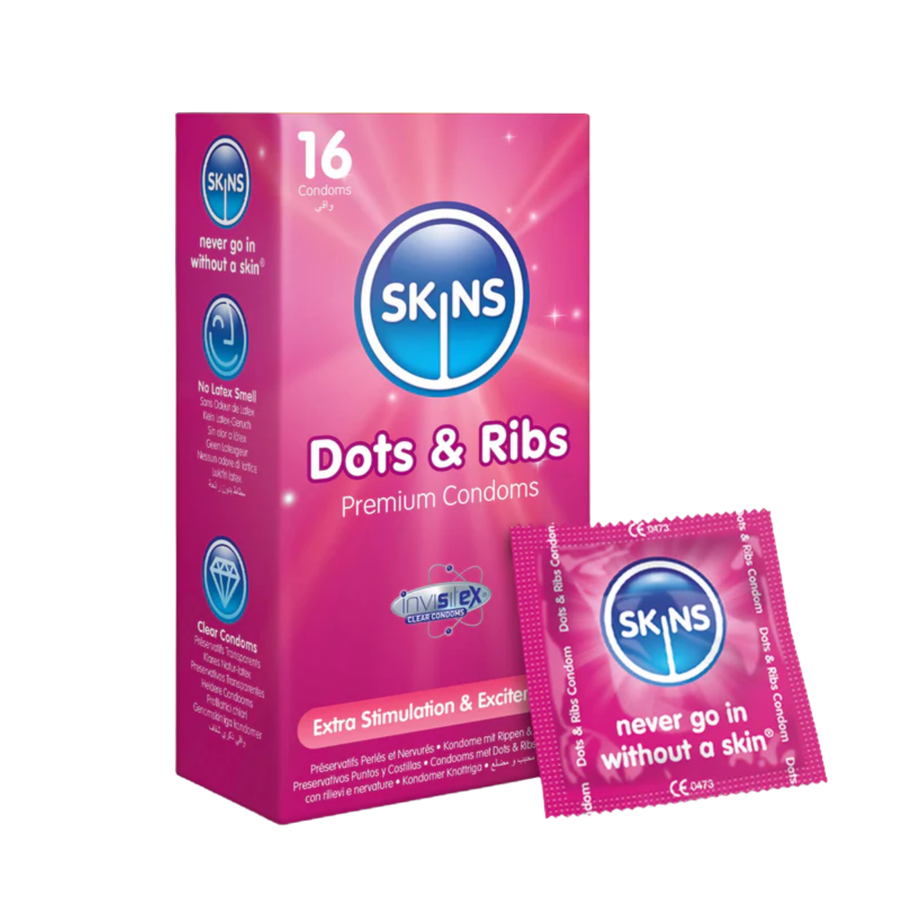 * Skins Dots & Ribs Condoms, 16's