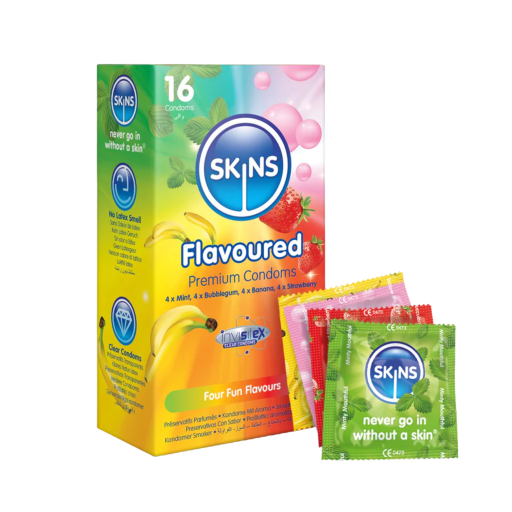 * Skins 4 Flavours Condoms, 16's