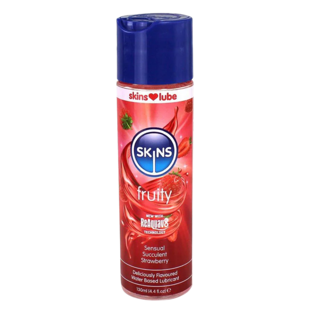 * Skins Strawberry Water Based Lubricant Gel, 130ml