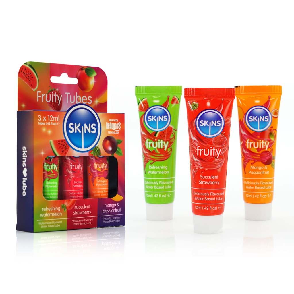 * Skins Mix Flavoured Mini Lubes, 3x12ml