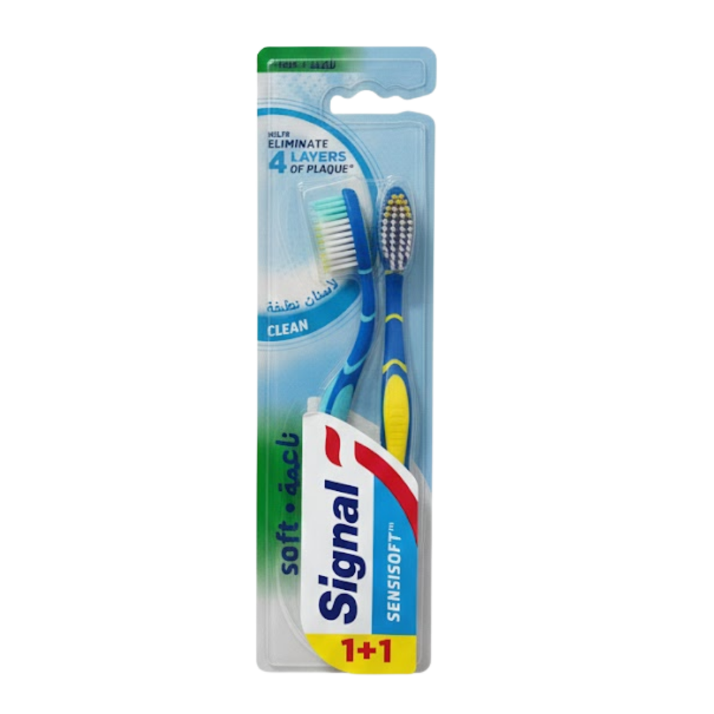 * Signal Sensisoft Clean Toothbrush, Soft - (1+1)