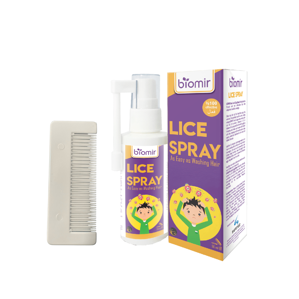 Biomir Lice Spray + Comb, 50ml 