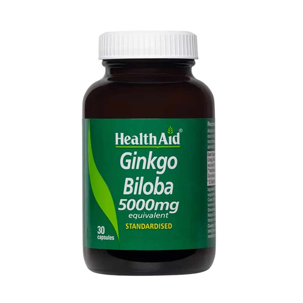 HealthAid Ginkgo Biloba Extract 5000mg Capsules, 30's