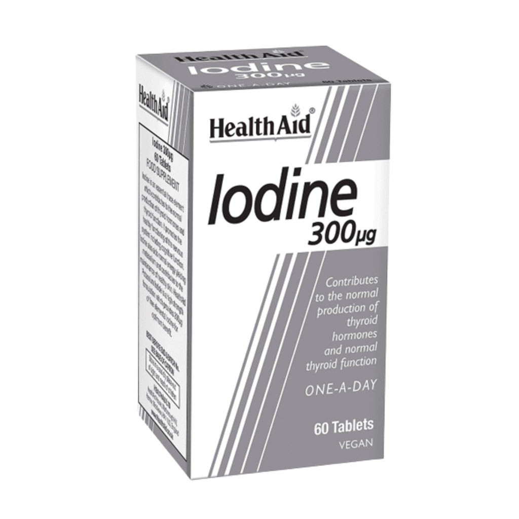 HealthAid Iodine 300mcg Thyroid Support Tablets, 60's