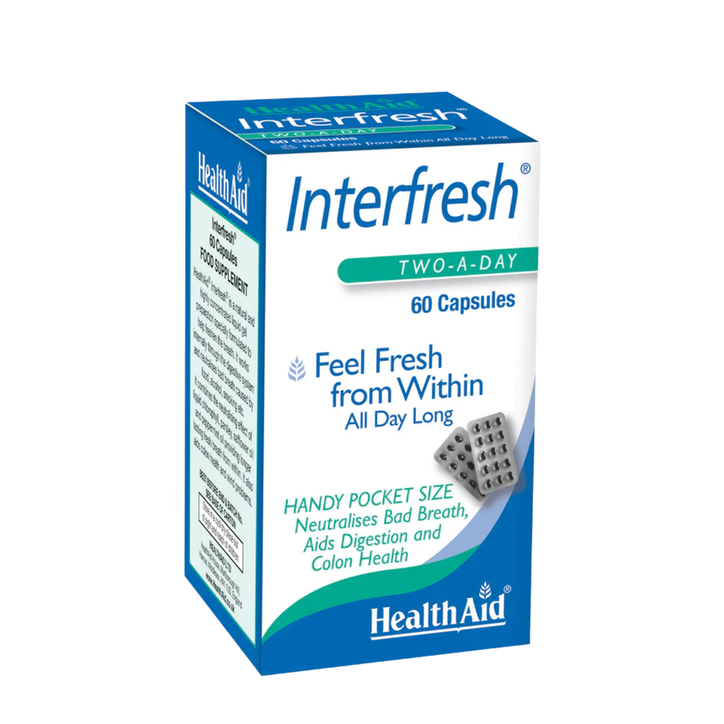 HealthAid Interfresh Natural Breath Freshening Complex Capsules, 60's 