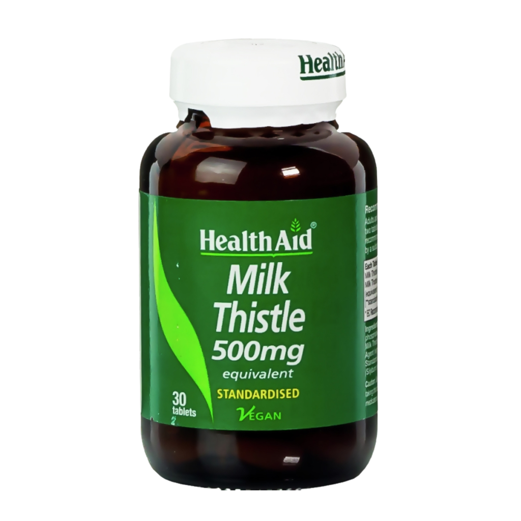 HealthAid Milk Thistle 500mg Liver Support Tablets, 30's