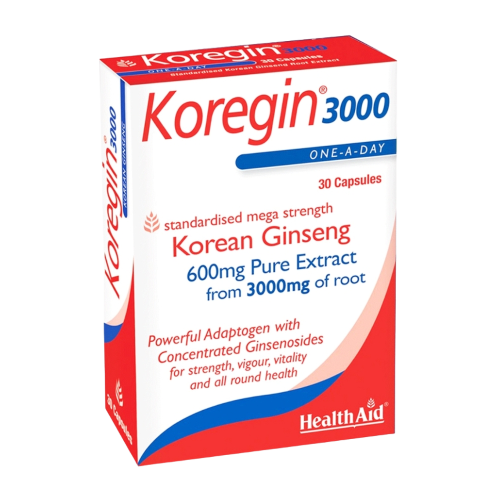 HealthAid Koregin 3000mg (Korean Ginseng) Capsules, 30's
