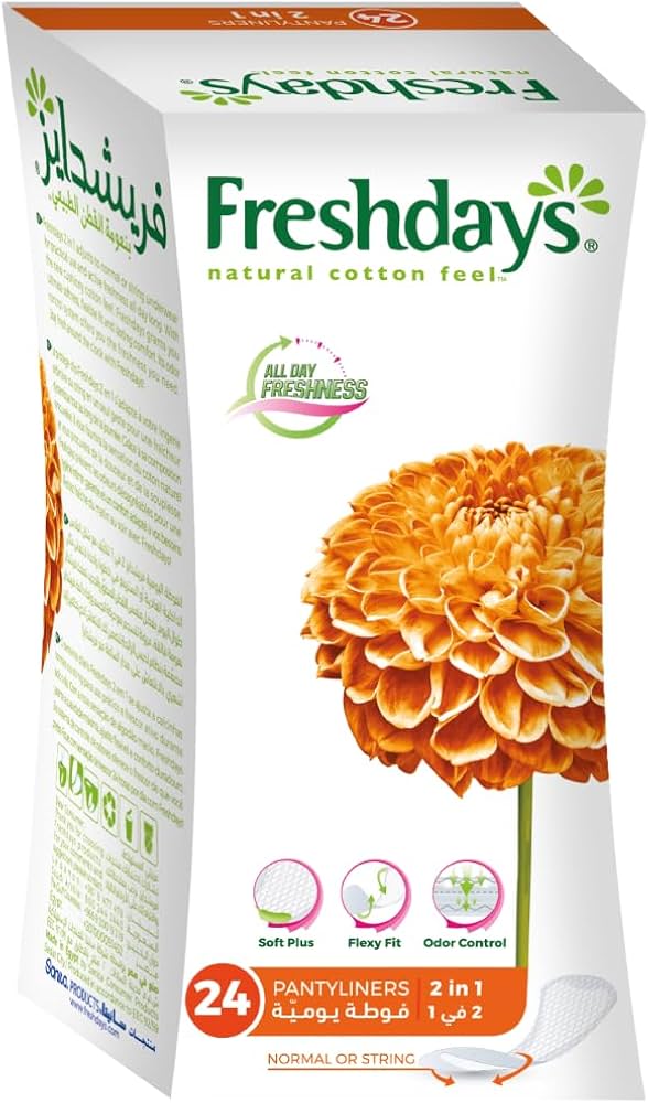 Freshdays Normal (2 in-1) Pantyliners, 24's