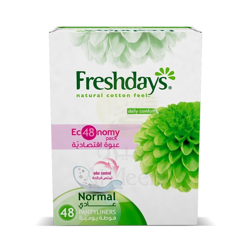 Freshdays Normal Pantyliners, 48's