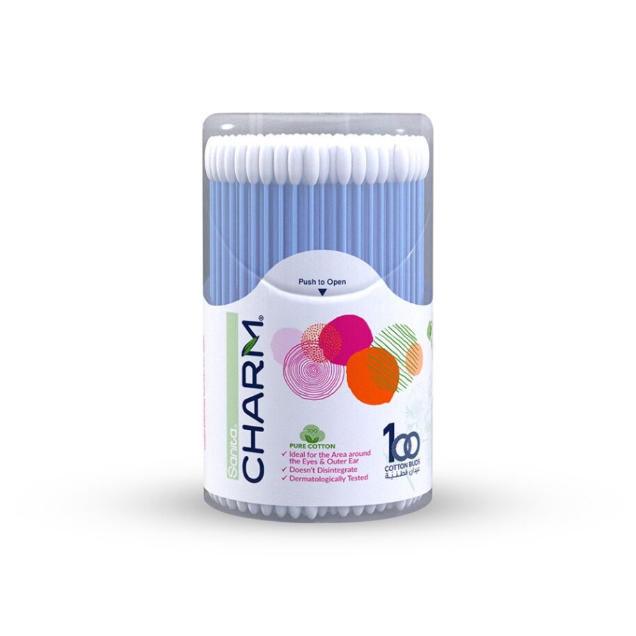 *Sanita Charm 100% Pure Cotton Round Buds, 100's