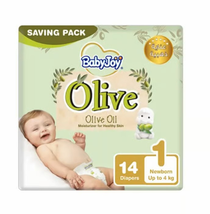 * Baby Joy Olive Oil Newborn Size 1, 14's
