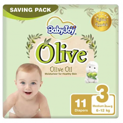 * Baby Joy Olive Oil Medium Size 3, 11's
