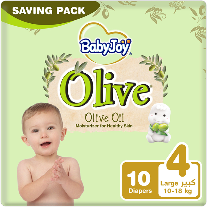 * Baby Joy Olive Oil Large Size 4, 10's