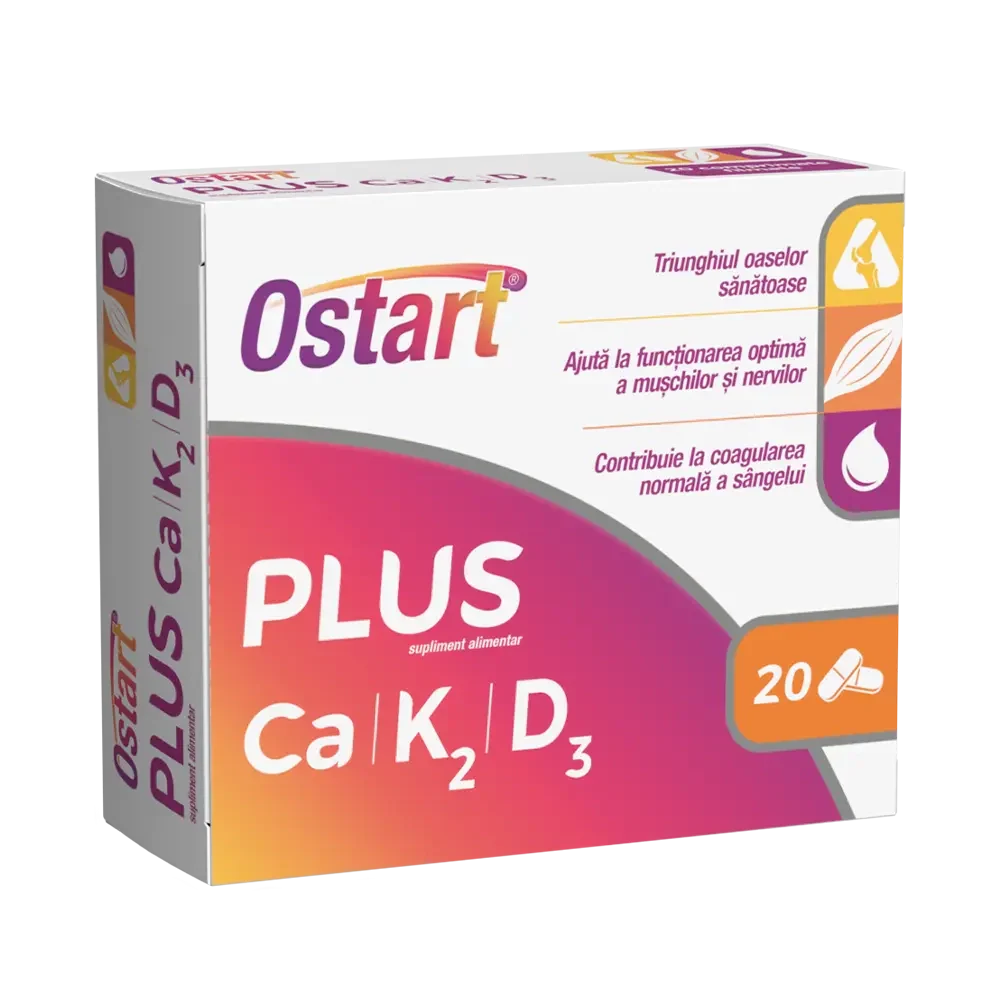 Ostart Plus ( Ca+Vit D3 + K2 ) Tablets, 20’s 